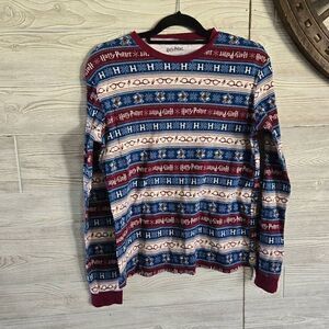 Harry Potter Crew Neck Long Sleeve Shirt Womens SZ M
